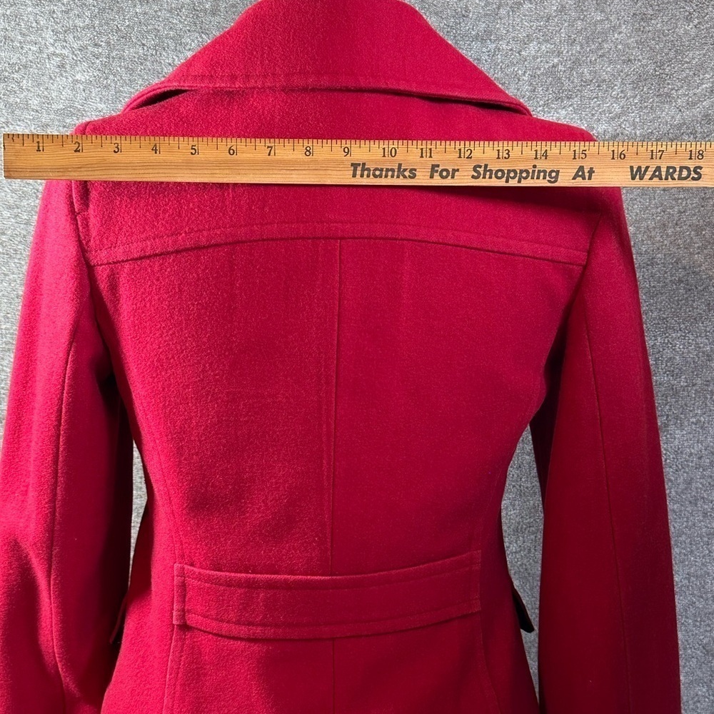 Giacca Red Pea Coat‎ Double-Breasted Wide Lapel - Picture 4 of 6